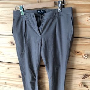 Heather grey cigarette dress pants